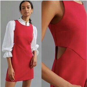 Anthropologie Mare Mare Cutout Red Dress
